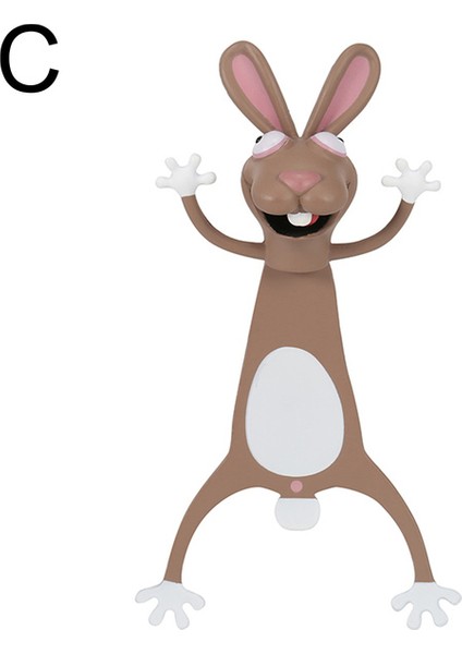 C Daha Eğlenceli Okuma Için Tuhaf Yer Ayracı 3D Stereo Karikatür Güzel Hayvan Yer Ayracı Tuhaf Yer Ayracı Öğrenci Hediye Ofis Okul Ayracı (Yurt Dışından)