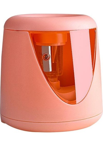 Pembe Dayanıklı Elektrikli Otomatik Kalemtıraş USB Şarj Edilebilir Kalemtıraş Kalem Renkli Kurşun Kalem Okul Ofis Ev Kırtasiye (Yurt Dışından)