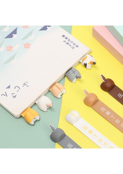Stil 6 1 Adet Sevimli Karikatür Hayvan Corgi Imleri Kedi Hamster Kitap Ayraçları Çocuklar Öğrenci Hediye Yenilik Kırtasiye Ofis Okul Malzemeleri (Yurt Dışından) modelleri