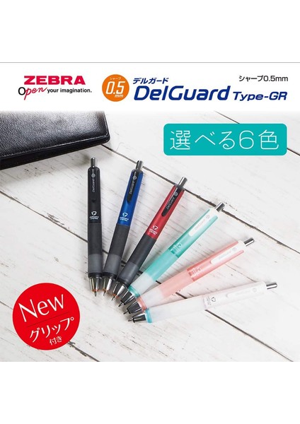 Pembe 0.5 Zebra Delguard MA93 Tipi gr Mekanik Kurşun Kalem 0.5mm Yumuşak Kavrama Kauçuk Anti-Yorgunluk Sevimli Kalemler Japonya Kırtasiye Okul Malzemeleri (Yurt Dışından) fiyatları