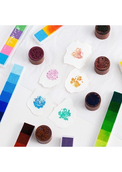 B Journamm Renkli Inkpad Pullar Önemsiz Dergisi Yaratıcı Kırtasiye Parmak Boyası Okul Malzemeleri Dıy Scrapbooking Aksesuarları (Yurt Dışından) indirimleri