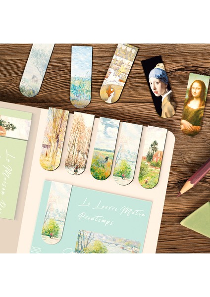 Bir 1 Adet Manyetik Kitap Ayracı Dünyaca Ünlü Resim Monet Van Gogh Antika Sanat Sayfa Klasörü Kitap Okuyucular Kırtasiye Malzemeleri (Yurt Dışından) fiyatları
