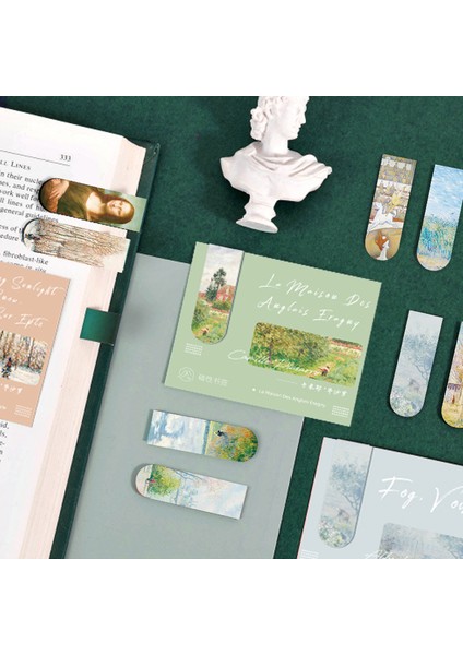Bir 1 Adet Manyetik Kitap Ayracı Dünyaca Ünlü Resim Monet Van Gogh Antika Sanat Sayfa Klasörü Kitap Okuyucular Kırtasiye Malzemeleri (Yurt Dışından) fırsatları