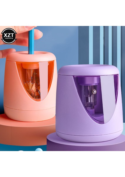 Mor Sevimli Elektrikli Otomatik Kalemtıraş Erkek Kız Kalemtıraş Kalem Renkli Kalem Okul Ofis Ev Kırtasiye (Yurt Dışından) fiyatları