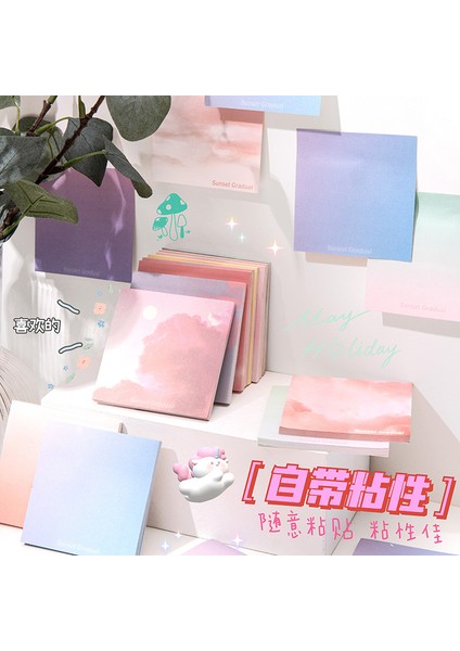 E-200PCS 200PCS Kore Ins Sevimli Yırtılabilir Not Yapışkan Not Estetik Not Defteri Öğrenci Ofis Aksesuarları Kawaii Kırtasiye Yapışkan Notlar (Yurt Dışından)