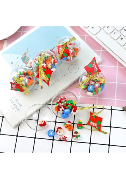 20 Adet 20 Adet/takım Sevimli Noel Silgi Kardan Adam Santa Mini Kauçuk Silgi Kawaii Kırtasiye Okul Ofis Düzeltme Malzemeleri Çocuk Hediye (Yurt Dışından)