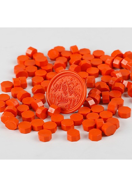 12 Küçük Çantada 100 Sekizgen Balmumu Parçacığı 35G Lake Mühür Balmumu Parçacıkları Renkli Karışık Renkli Sızdırmazlık Balmumu (Yurt Dışından)