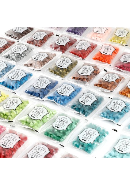 12 Küçük Çantada 100 Sekizgen Balmumu Parçacığı 35G Lake Mühür Balmumu Parçacıkları Renkli Karışık Renkli Sızdırmazlık Balmumu (Yurt Dışından) fiyatları