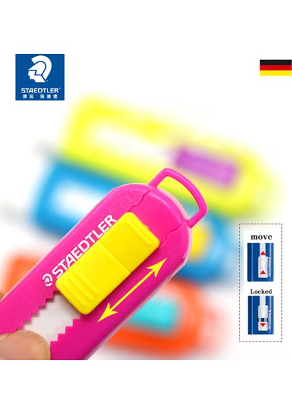 Sarı Staedtler Silgi 525 Ps2 Geri Çekilebilir Itme-Çekme Canlı Kontrast Serisi Silin Kalem Çizim Temiz Dağınıklık Yok Sevimli Kırtasiye (Yurt Dışından) indirimleri