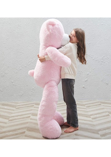 150 cm Papyonlu Peluş Ayıcık - %100 Yerli İmalat, Sevgiliye Pelüş Ayı - PEMBE