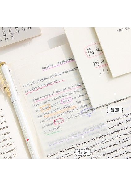 7.6x7.6 cm Mavi Şeffaf Yapışkan Notlar 50 Yaprak Su Geçirmez Pet Kendinden Yapışkanlı Şeffaf Bloknot Not Kağıtları Okul Öğrenci Ofis Kırtasiye (Yurt Dışından)