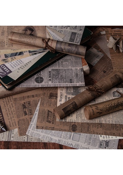 C Yoofun 60 Sayfalık Antika Kitapçı Serisi Vintage Gazete Malzemesi Kağıt Bullet Günlük Tutma Scrapbooking Dekor Arka Plan Kağıdı (Yurt Dışından) fiyatları