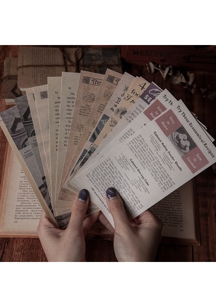 C Yoofun 60 Sayfalık Antika Kitapçı Serisi Vintage Gazete Malzemesi Kağıt Bullet Günlük Tutma Scrapbooking Dekor Arka Plan Kağıdı (Yurt Dışından) modelleri