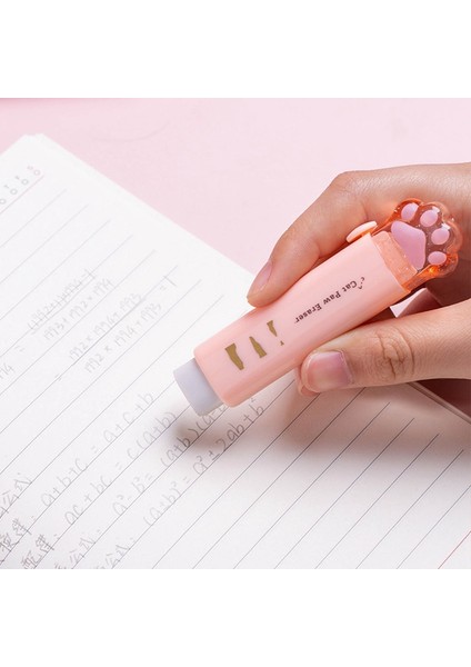 OSS27024OR Karikatür Kawaii Kedi Pençe Kalem Silgisi Kauçuk Silgi Değiştirilebilir Kauçuk Çekirdek Öğrenci Kauçuk Silgi Çocuklar Kırtasiye Silgi Hediye (Yurt Dışından) indirimleri