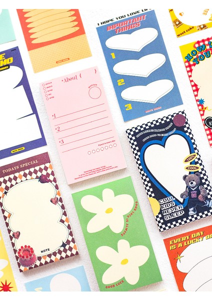 D Güzel Amerikan Retro Bloknot Dekor Scrapbooking Dıy Albümü Mesaj Notları Kağıt Yapılacaklar Listesi Ayı Kalp Not Defteri Kırtasiye (Yurt Dışından) fiyatları