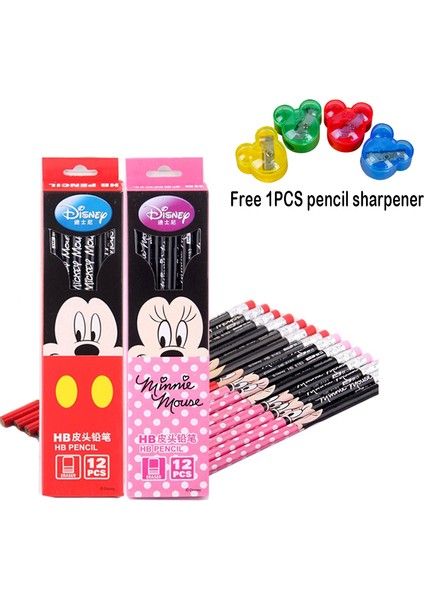05 Disney Sevimli Mickey Kauçuk Kalem Öğrenci Yazma Malzemeleri Karikatür Kalem Okul Ofis Öğrenme Kırtasiye Ödül Açılış Hediyesi (Yurt Dışından) fiyatları