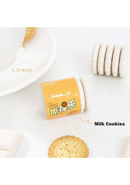 Süt Kurabiye Yummy Çikolatalı Kurabiye Silgi Kauçuk Kalemler Için Yaratıcı Kırtasiye Ofis Okul Öğrenci Malzemeleri E6642 (Yurt Dışından)