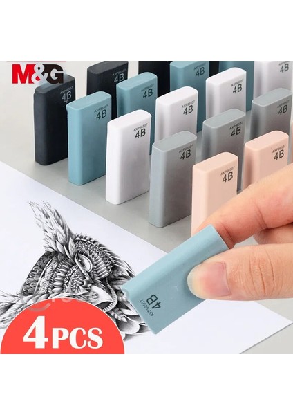 4 Adet Uzun Silgi Mg 4 Adet Süper Yumuşak Silgi Çizim Kalemi Kauçuk Pastel Sanat Kroki Öğrenci Kalem Yumuşak Silgi Ofis Okul Kırtasiye (Yurt Dışından)