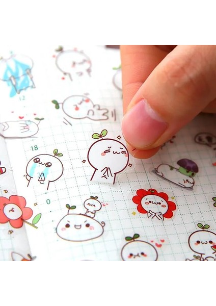 H 6 Adet/grup Su Geçirmez Karikatür Sevimli Şeffaf Diy Dekorasyon Çıkartmaları Kore El Hesabı Çıkartmalar Kawaii Plastik Bardak Çıkartmalar (Yurt Dışından) fırsatları