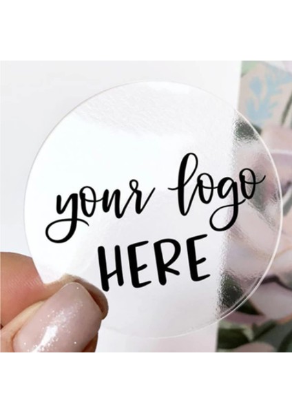 Transparent-8.5cm Özel Logo Şeffaf Vinil Su Geçirmez Etiket Kişiselleştirilmiş Çıkartmalar Metin Adı Görüntü Fotoğraf Şeffaf Etiketler Ambalaj Için Çıkartmalar (Yurt Dışından)
