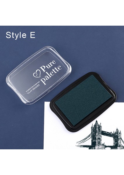 E Mr Kağıt 12 Renk Vintage Düz Renkli Mürekkep Pedi Yaratıcı Dıy El Hesabı Dekorasyon Parmak Damga Inkpad Aksesuarları Kırtasiye (Yurt Dışından)