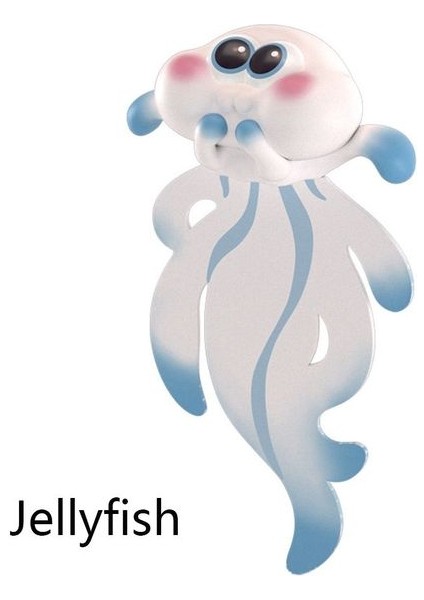 Denizanası Çocuklar Için Kawaii Karikatür Hayvan Imi Orijinal Kedi Pvc Kitap Okuma Öğesi Yaratıcı Hediye Okul Kırtasiye (Yurt Dışından)