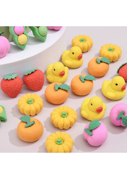 A12 6 Adet Yaratıcı Silgi Kırtasiye Kurşun Kalem Silgisi Meyve Gurme Şekli Ofis Çizim Meyve ve Sebze Silgi Öğrenciler Malzemeleri (Yurt Dışından) fırsatları