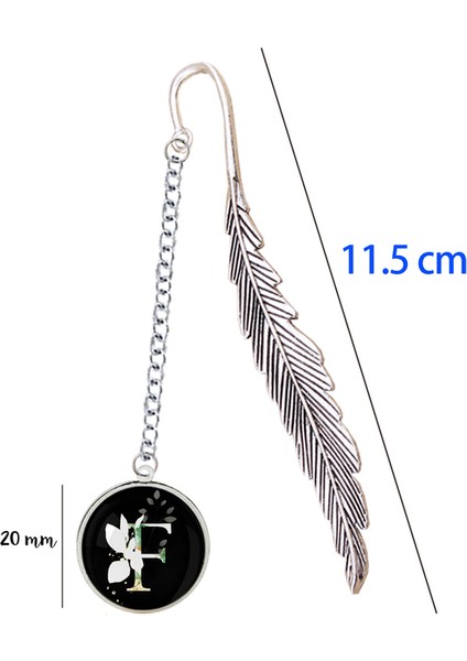 Stil 6 Metal Imi Kitap Ayracı Majuscule Harfler Kolye Çiçek Dekor ile Alfabe Okuma Malzemeleri Hediye Için Kişiselleştirilmiş Isim Tasarımı (Yurt Dışından)