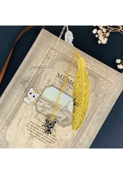 2 Adet Set 2 Adet Sevimli Kedi Kitap Ayracı Kore Kawaii Estetik Kırtasiye Kızlar Hediye Dıy Dekorasyon Pretty Metal Pirinç Tüy Kitap Ayracı (Yurt Dışından) modelleri