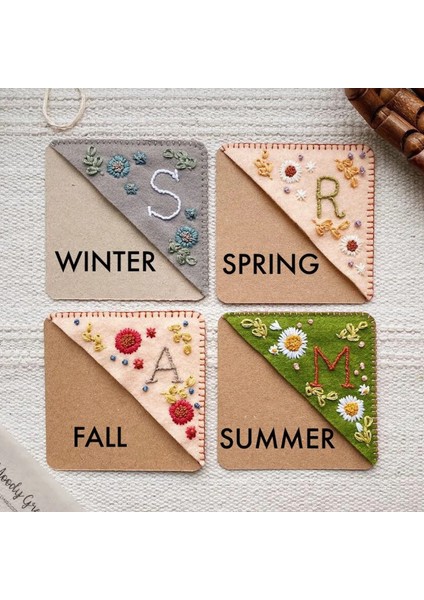 Yaz Kişiselleştirilmiş El Işlemeli Köşe Imleri Yaratıcı Çin Zarif Keçe Çiçek El Işlemeli Köşe Imi Kırtasiye (Yurt Dışından) fiyatları