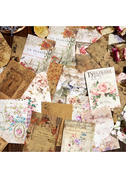E Yoofun 100 Sayfa Retro Koleksiyonu Malzeme Kağıt Dekor Scrapbooking Günlüğü Albümü Telefon Etiketi Dergisi Planlayıcısı Arka Plan Kağıtları (Yurt Dışından) modelleri