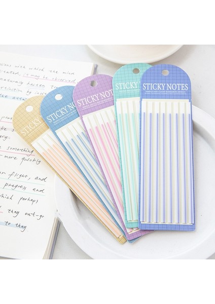 Krem Mavi 1 Adet Macaron Renkli Yapışkan Şeritler Notlar 160 Sayfa Floresan Pet Bloknot Endeksi Çıkartmalar Ofis F7400 (Yurt Dışından) fiyatları