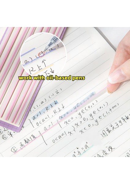 Krem Mavi 1 Adet Macaron Renkli Yapışkan Şeritler Notlar 160 Sayfa Floresan Pet Bloknot Endeksi Çıkartmalar Ofis F7400 (Yurt Dışından) fırsatları