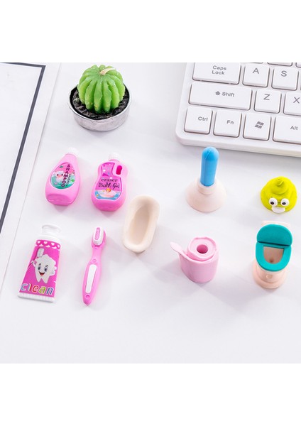 Rastgele Gönderilen 4 Adet Banyo Serisi Silgi Kawaii Kalem Silgisi Yaratıcı Çocuklar Için Komik Silgiler Promosyon Öğrenci Kırtasiye Okul Malzemeleri (Yurt Dışından)