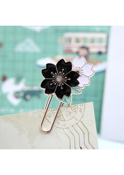 1 Adet Bir Kiraz Sakura Imleri Metal Klasör Klipsleri Sayfa Tutucu Kawaii Kırtasiye Fotoğrafları Biletleri Belgeleri Kelepçe Ofis Malzemeleri (Yurt Dışından)