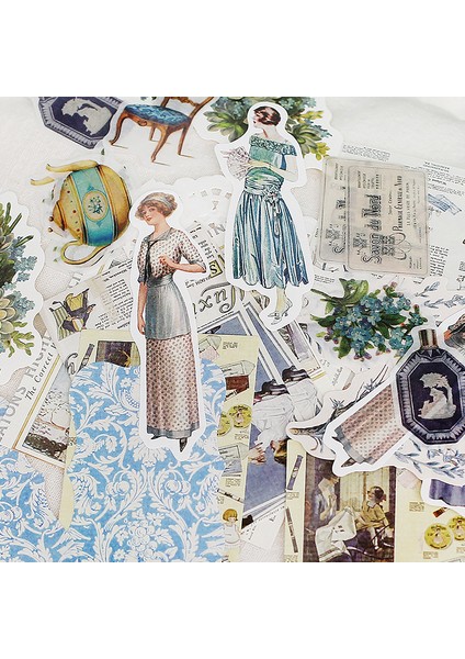 F Dimi 30 Adet Victovia Romance Modern Bayan Malzeme Kağıt Vintage Dantel Dekoratif Scrapbooking Kolaj Önemsiz Dergisi Estetik Kağıtları (Yurt Dışından) fiyatları
