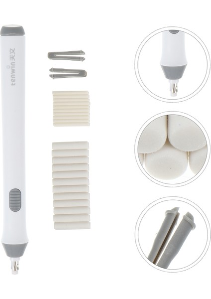 Beyaz Elektrikli Silgi Taşınabilir Okul Malzemeleri Kroki Modifikasyon Yazım Hatası Abs Profesyonel Çocuk Taşınabilir Çizim (Yurt Dışından)