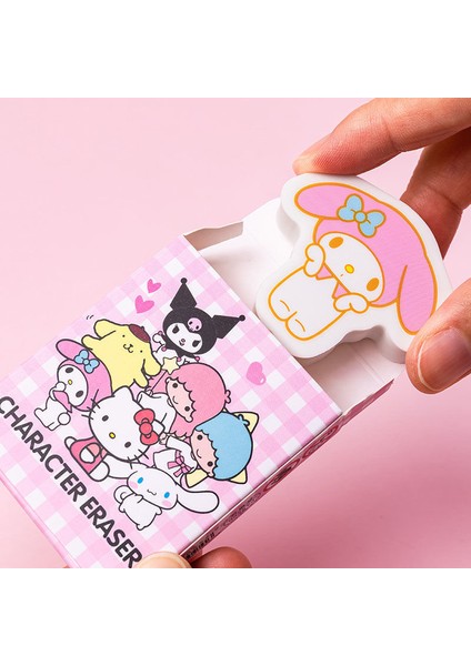24PCS1 Ekran Kutusu 24PCS Hello Kitty Kawaii My Melody Kuromi Çizgi Film Bebeği Silgi Anime Kız Kalp Yaratıcı Öğrenci Kırtasiye (Yurt Dışından) fırsatları