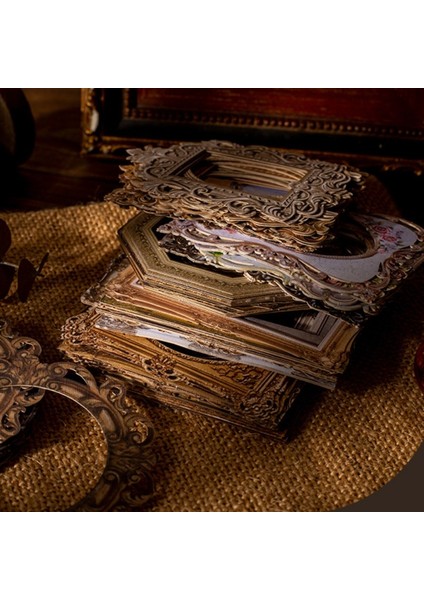 Stil 4 Vintage Sınır Boş Doku Malzeme Kağıt Klasik Çerçeveler Scrapbooking Etiket Günlük Albüm Kolaj Önemsiz Günlük Kaydı Planlayıcısı (Yurt Dışından) modelleri