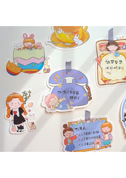 D Mohamm 30 Yaprak Yaratıcı Karikatür Bloknot Mesajlar Için Not Alma Günlük Hatırlatmalar Scrapbooking Kolaj (Yurt Dışından)