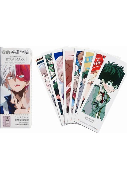 C 36 Adet/takım My Hero Academia Kağıt Kitap Ayracı Karikatür Kitap Tutucu Mesaj Kartı Hediye Kırtasiye (Yurt Dışından) fiyatları
