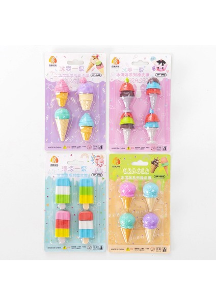 8 Takım 8 Takım/grup Yaratıcı Gıda Hayvan Astronot Araba Kauçuk Silgi Takım Elbise/öğrenci Çocuk Noel Hediyesi Ödül Kırtasiye (Yurt Dışından)