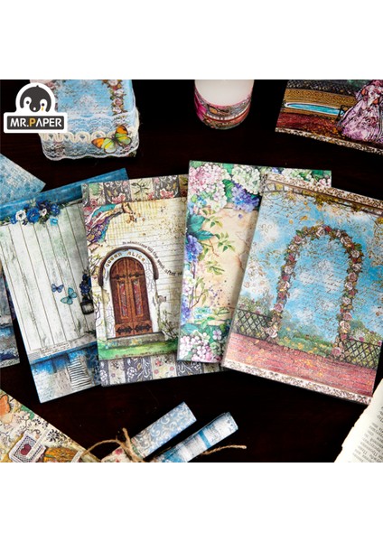 S19272-3 Mr.paper 4 Stilleri 50 Adet/paket Vintage Kağıt Çift Taraflı Desen Mesaj Kağıdı El Kitabı Dıy Kolaj Dekorasyon Kore Kırtasiye (Yurt Dışından) fiyatları