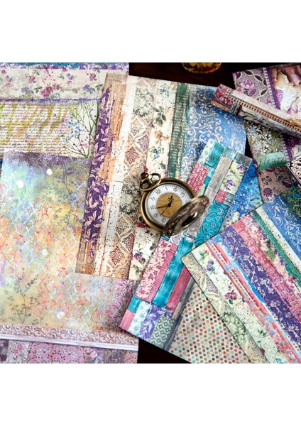S19272-3 Mr.paper 4 Stilleri 50 Adet/paket Vintage Kağıt Çift Taraflı Desen Mesaj Kağıdı El Kitabı Dıy Kolaj Dekorasyon Kore Kırtasiye (Yurt Dışından) fırsatları
