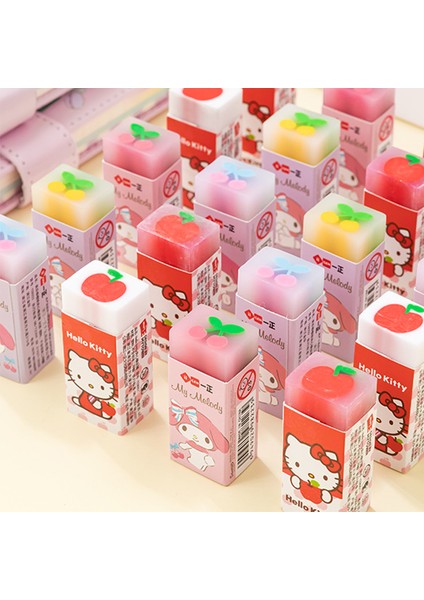 B Rastgele 1 Adet 4 Stilleri Sanrio Mymelody Kuromi Cinnamoroll Meyve Tarzı Karikatür Silgi Kauçuk Silgi Ilköğretim Öğrenci Ödülleri Promosyon Hediye (Yurt Dışından) fiyatları