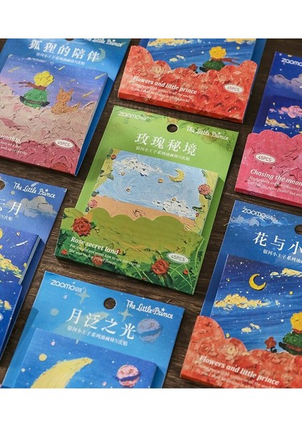 E 45 Adet Küçük Prens Galaxy Serisi Yapışkan Notlar Bloknot Günlüğü Sabit Gevreği Karalama Defteri Dekoratif Okul Ofis Arzı (Yurt Dışından) modelleri