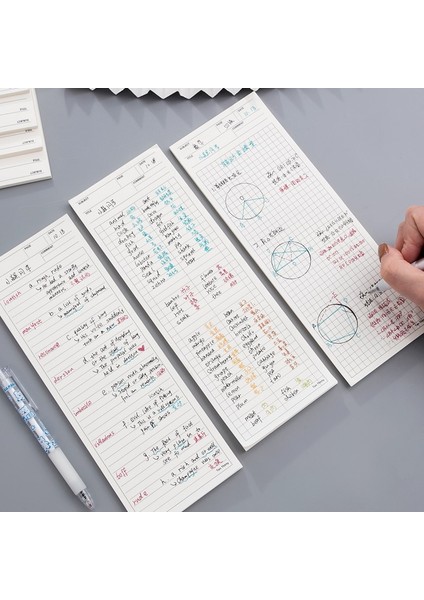 Kırmızı Klip 25X9 cm Uzun Not Defteri 50 Sayfa Yapışkan Olmayan Mesaj Notları Not Defteri Yazma Kağdı Planlayıcısı Listesi Okul Ofis Kırtasiye Scrapbooking (Yurt Dışından)