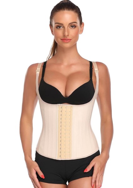Lateks Korse Kadınlar İçin Büzüşme Olmadan Vücut Şekillendirici Siyah DR301