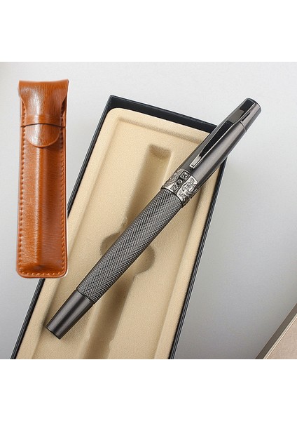 Bir Kalem Lüks Okul Tükenmez Kalem Metal High-End Iş Ofis Hediyeleri Imza Kalem Pu Kalem Çantaları Seçin (Yurt Dışından) indirimleri