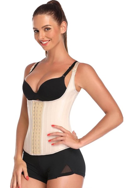 Kadın Askılı Lateks Çelik Balenli Vücut Şekillendirici Korse Siyah DR301 fiyatları
